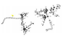 Royal Enfield Hose( Air Filter To Solenoid) - 1010024a classic 500 bullet