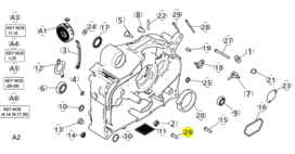 Royal Enfield FLANGED HEXOGANAL BOLT M6 X 16 - 574190B Himalayan 410