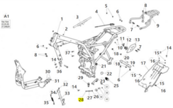 Royal Enfield Hex Nut M6-LH Thread - 574610A Scram 411