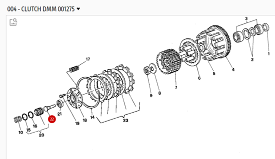 CLUTCH CONTROL PIN - 11710151A