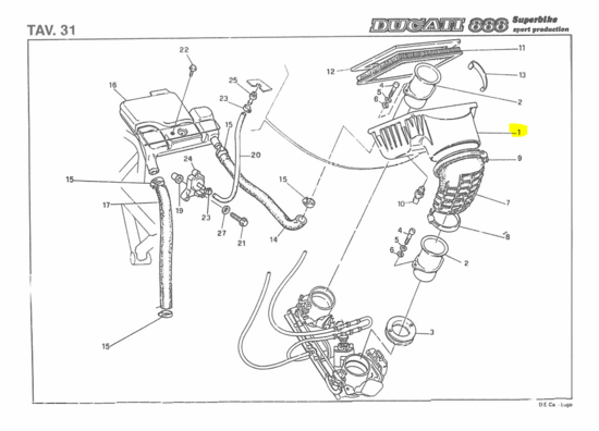 Ducati AIR FILTER BOX - 44210011b Superbike