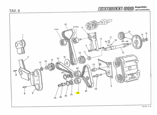 Ducati BUSHING - 45110071B Superbike