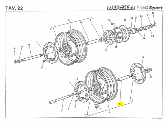 Ducati DISTANCE PIECE - 037077293 Supersport