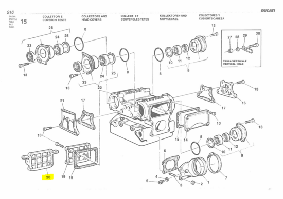 Ducati COVER, INTAKE VALVE - 24010011AA Superbike