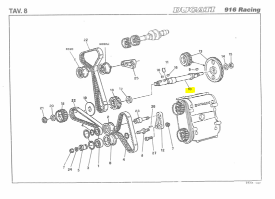 Ducati LAYSHAFT TIMING - 14710142a Superbike