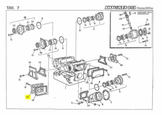 Ducati EXHAUST VALVE COVER - 24010021AB  Superbike