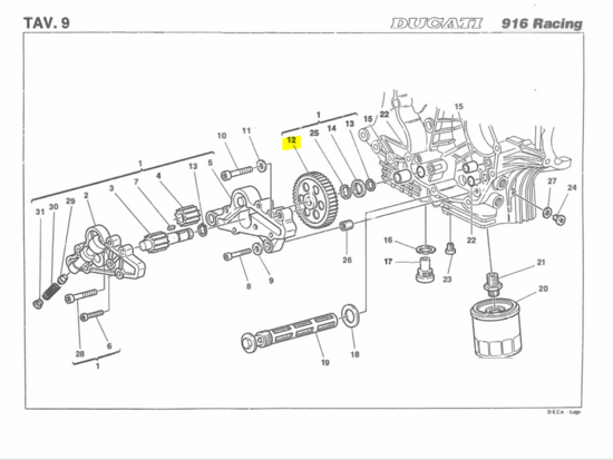 PUMP GEAR  - 17410121A 