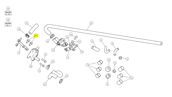 REED VALVE  MOUNTING ASSY - 576617B