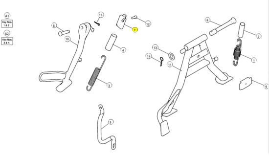 Royal Enfield SWITCH, SIDE STAND - 148286D Interceptor 650