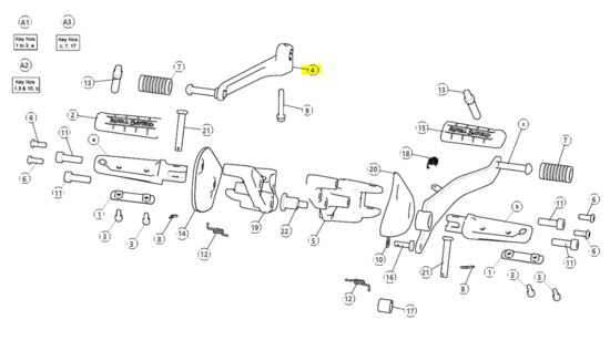 PEDAL GEAR CHANGE DIRECT ACTING - RAE00116