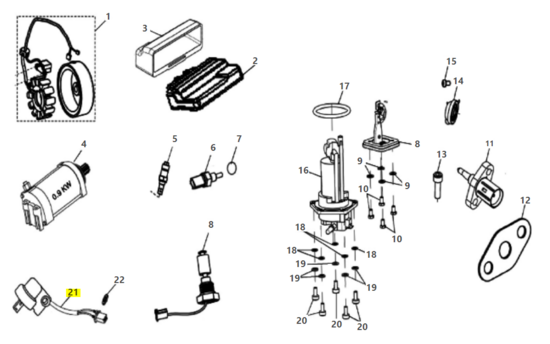 Rollover Sensor - 581054B