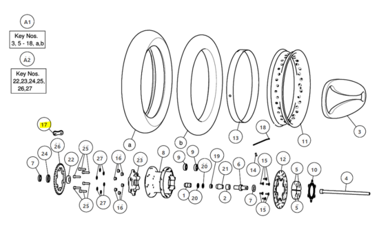 Royal Enfield CHAIN RIVET LINK, 525, DID - RAT00059A Interceptor 650