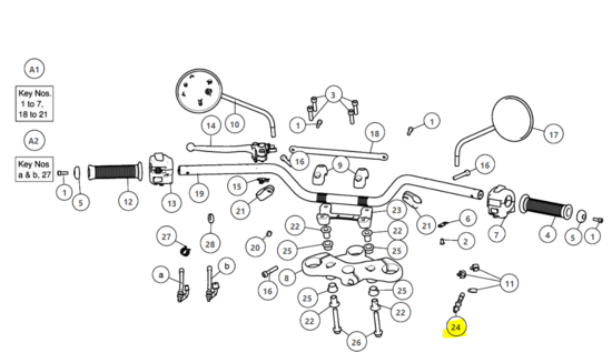 Royal Enfield CLUTCH CABLE ASSEMBLY - 1030022E Interceptor 650