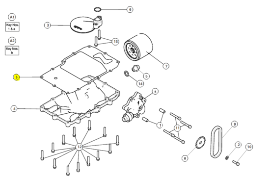 Royal Enfield GASKET,OIL PAN - 575041C Interceptor 650