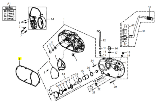 GASKET- COVER RH - 570416n