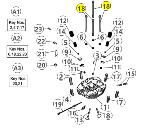 Royal Enfield BOLT,CYLINDER HEAD M10 X 170 - 574155B Himalayan 410