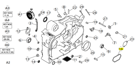 Royal Enfield O RING OIL STRAINER COVER - 574031A Himalayan 410