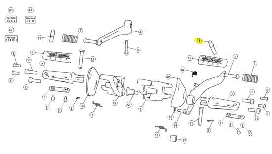 Royal Enfield FOOTREST, BANK ANGLE PEG - 148265B Interceptor 650