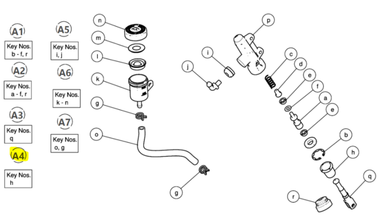 BOOT REAR M/C - 594511A