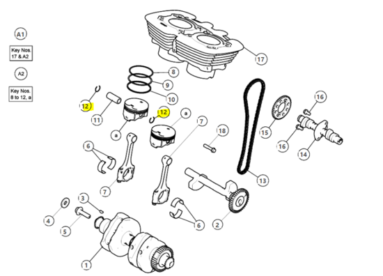 CIRCLIP, PISTON PIN - 574137A