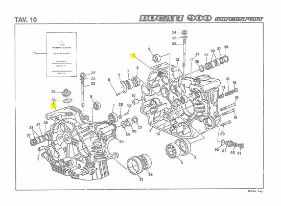 CRANKCASE HALVES - 22520062a - 22520061a