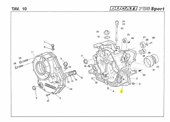 CRANKCASE HALVES - 22520062a - 22520061a