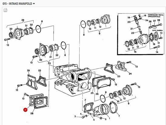 EXHAUST VALVE COVER  - 24010031AA 