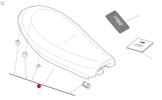 Ducati SEAT - 59516841A Scrambler