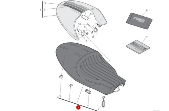 Ducati SEAT - 59522571A Scrambler