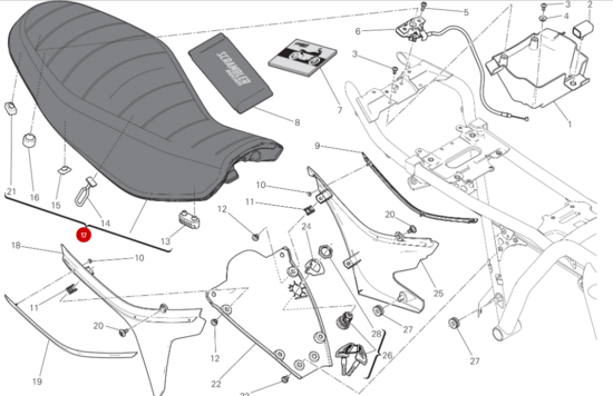 Ducati SEAT - 59522421D Scrambler