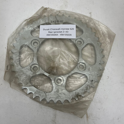 Ducati Chiaravalli monster 620 Rear sprocket Z=43- 49410504A - 49410503A