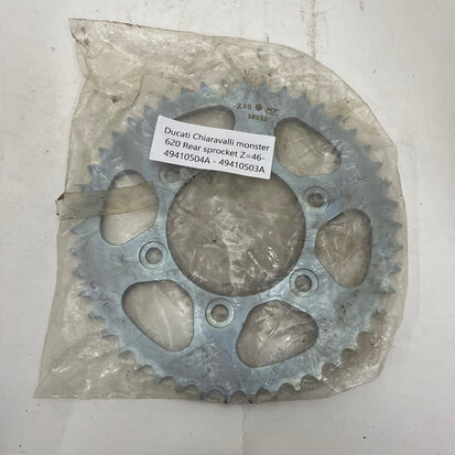 Ducati Chiaravalli monster 620 Rear sprocket Z=46- 49410504A - 49410503A