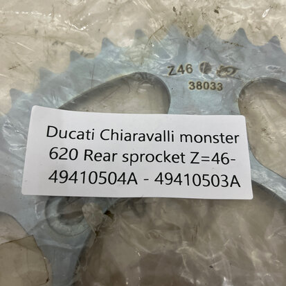 Ducati Chiaravalli monster 620 Rear sprocket Z=46- 49410504A - 49410503A