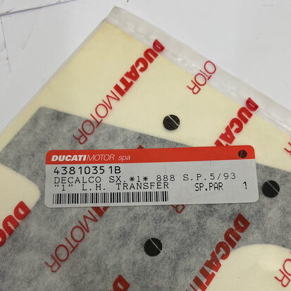 Ducati Left transfer 1 - 888 43810351B