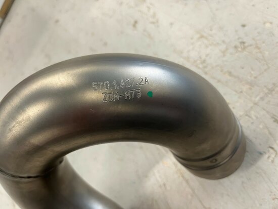Ducati HORIZONTAL HEAD EXHAUST PIPE monster 1200 R
