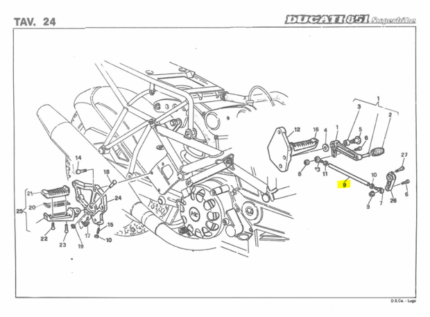 Ducati GEARCHANGE ROD - 037069540 Superbike