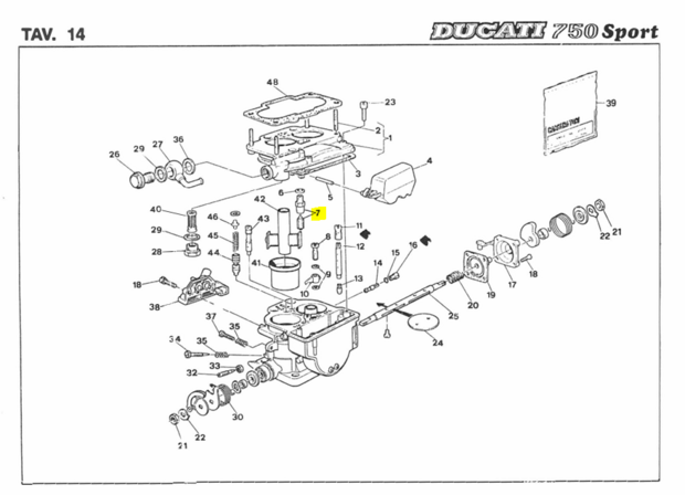 Ducati PIN VALVE - 037027010 Supersport