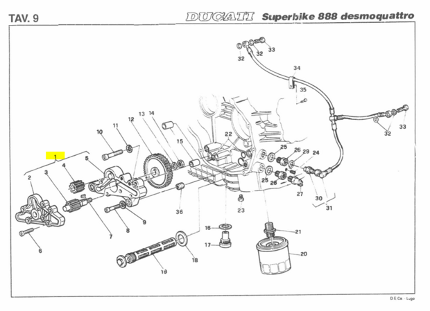 Ducati OIL PUMP ASSY - 24920021A Superbike