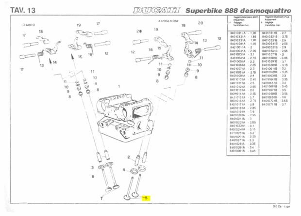 Ducati INTAKE VALVES SET - 21020041A - 21020042A 851 888-Superbike-