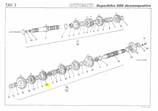 DRIVEN GEAR 4TH SPEED  - 17210091B 