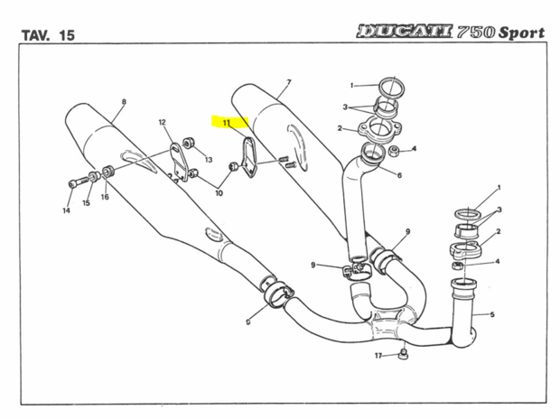 Ducati L.H. BRACKET - 57610021a Supersport