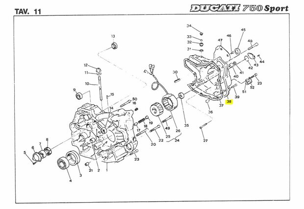 ALTERNATOR COVER - 036749500 - 24220011a