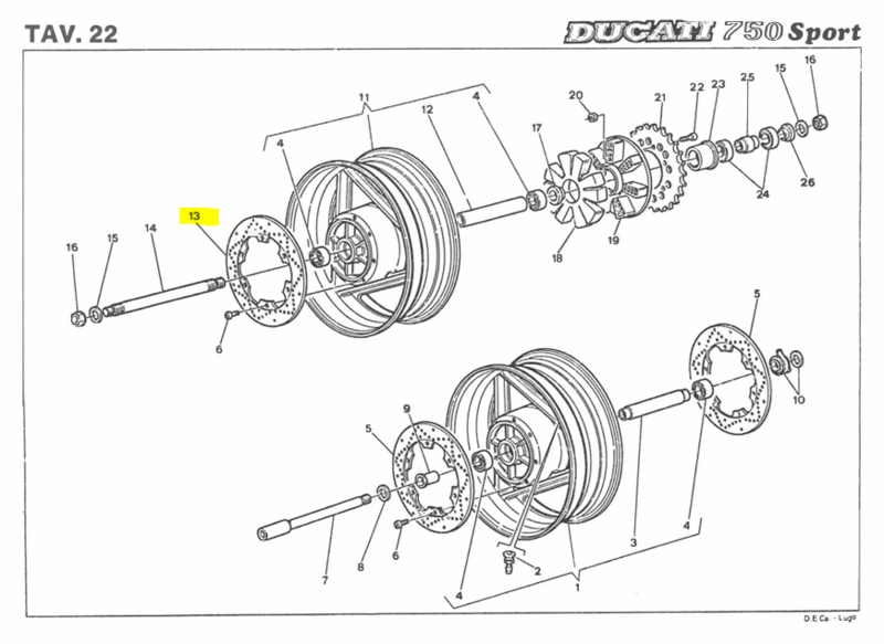 REAR BRAKE DISC  - 037080340