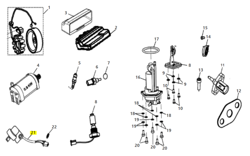 Rollover Sensor - 581054B