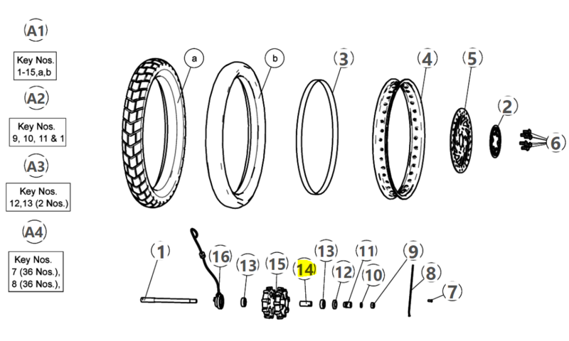 SPACER-FRONT HUB - 587506D