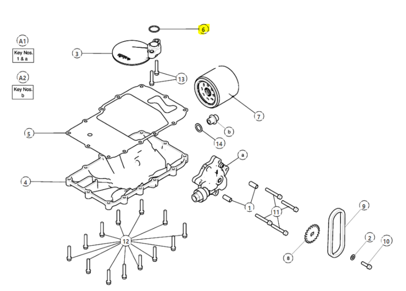 O RING, STRAINER - 575093B