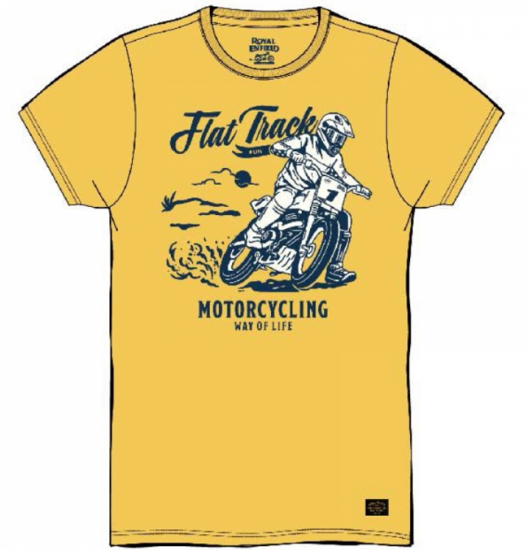 T-Shirt Flat Track, Yellow