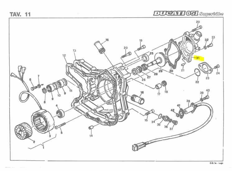 WATER PUMP COVER  - 24710081A