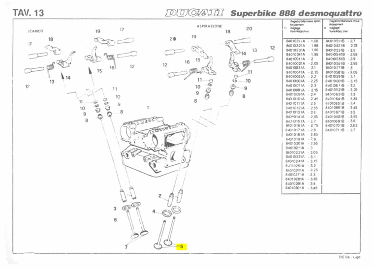 INTAKE VALVES SET  - 21020041A