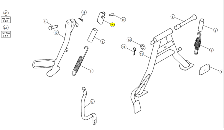 SWITCH, SIDE STAND - 148286D